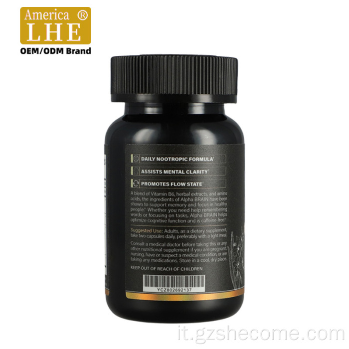 Shecome Alpha Capsule Memory Focus Supporto cognitivo